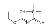 ethyl N-[amino(trimethylsilyl)methylidene]carbamate结构式