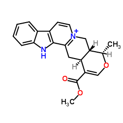 3,4,5,6,16,17-hexadehydro-16-(methoxycarbonyl)-19alpha-methyloxayohimbanium, salt with [R-(R*,R*)]-tartaric acid (1:1)结构式