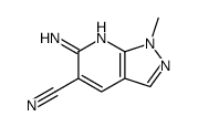 6-amino-1-methylpyrazolo[3,4-b]pyridine-5-carbonitrile结构式