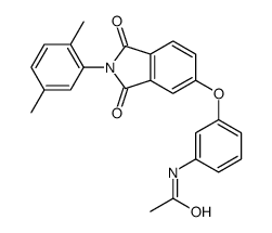 N-[3-[2-(2,5-dimethylphenyl)-1,3-dioxoisoindol-5-yl]oxyphenyl]acetamide Structure