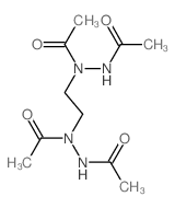 N-[2-(acetamido-acetyl-amino)ethyl]-N-acetyl-acetohydrazide structure