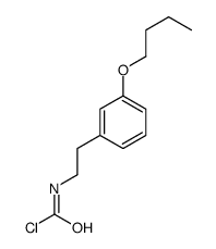 N-[2-(3-butoxyphenyl)ethyl]carbamoyl chloride结构式