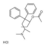 [(2R,5R)-5-acetyloxy-4,4-diphenylheptan-2-yl]-dimethylazanium,chloride结构式