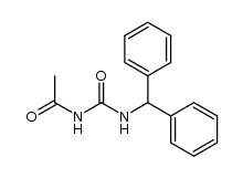 N-acetyl-N'-benzhydryl-urea结构式