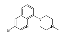 3-bromo-8-(4-methyl-piperazin-1-yl)-quinoline结构式