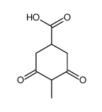 4-methyl-3,5-dioxocyclohexane-1-carboxylic acid结构式