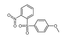 1-(4-methoxyphenyl)sulfonyl-2-nitrobenzene结构式