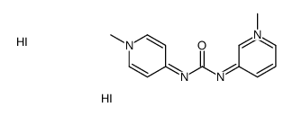 (3,4-bispyridinium-1,1-dimethyl)urea diiodide Structure