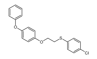 1-chloro-4-[2-(4-phenoxyphenoxy)ethylsulfanyl]benzene Structure