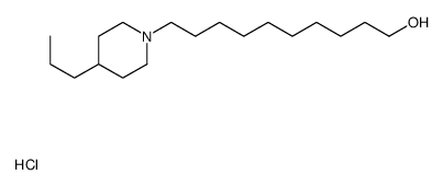 10-(4-propylpiperidin-1-yl)decan-1-ol,hydrochloride结构式