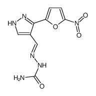 3-(5-nitro-2-furyl)-1H-pyrazole-4-carboxaldehyde-semicarbazone结构式