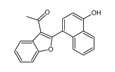 1-[2-(4-hydroxynaphthalen-1-yl)-1-benzofuran-3-yl]ethanone Structure