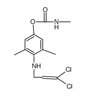 Methyl-carbamic acid 4-(3,3-dichloro-allylamino)-3,5-dimethyl-phenyl ester Structure