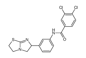 3,4-dichloro-N-[3-(2,3,5,6-tetrahydro-imidazo[2,1-b]thiazol-6-yl)-phenyl]-benzamide结构式