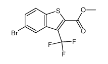 methyl 5-bromo-3-(trifluoromethyl)benzo[b]thiophene-2-carboxylate Structure