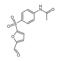 5-[(4-acetamidophenyl)sulphonyl]-2-furancarboxaldehyde Structure