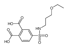 4-(3-ethoxypropylsulfamoyl)phthalic acid结构式