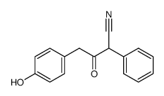 4-(4-Hydroxy-phenyl)-3-oxo-2-phenyl-butyronitrile结构式