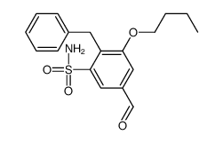 2-benzyl-3-butoxy-5-formylbenzenesulfonamide结构式
