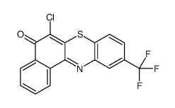 6-chloro-10-(trifluoromethyl)benzo[a]phenothiazin-5-one结构式