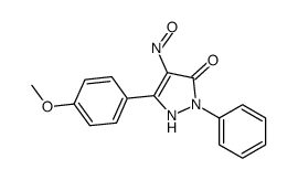 5-(4-methoxyphenyl)-4-nitroso-2-phenyl-1H-pyrazol-3-one Structure