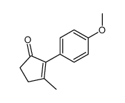 2-(4-methoxyphenyl)-3-methylcyclopent-2-en-1-one Structure