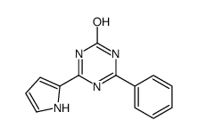 2-phenyl-6-(1H-pyrrol-2-yl)-1H-1,3,5-triazin-4-one结构式