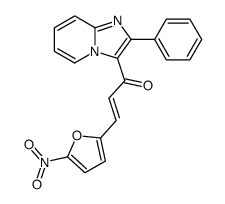 3-(5-nitro-furan-2-yl)-1-(2-phenyl-imidazo[1,2-a]pyridin-3-yl)-propenone结构式