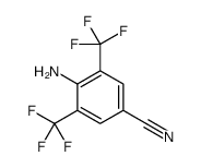 4-amino-3,5-bis(trifluoromethyl)benzonitrile Structure