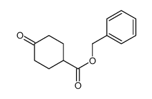 Cyclohexanecarboxylic acid, 4-oxo-, phenylmethyl ester structure