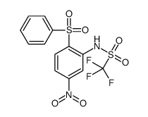 N-[2-(benzenesulfonyl)-5-nitrophenyl]-1,1,1-trifluoromethanesulfonamide Structure