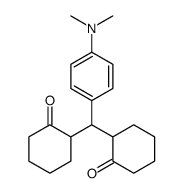 2-[[4-(dimethylamino)phenyl]-(2-oxocyclohexyl)methyl]cyclohexan-1-one Structure