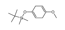 tert-Butyl-(4-methoxy-cyclohexa-1,4-dienyloxy)-dimethyl-silane Structure