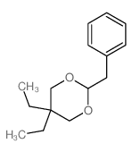 1,3-Dioxane,5,5-diethyl-2-(phenylmethyl)- Structure