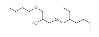 1-butoxy-3-(2-ethylhexoxy)propan-2-ol结构式