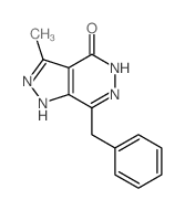 4H-Pyrazolo[3,4-d]pyridazin-4-one,1,5-dihydro-3-methyl-7-(phenylmethyl)-结构式