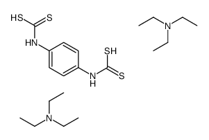 p-phenylenebis[dithiocarbamic] acid, compound with triethylamine (1:2) structure