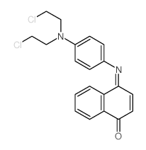 1(4H)-Naphthalenone,4-[[4-[bis(2-chloroethyl)amino]phenyl]imino]-结构式