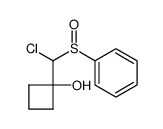 1-(chloro(phenylsulfinyl)methyl)cyclobutanol Structure