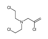 2-chloro-N,N-bis(2-chloroethyl)prop-2-en-1-amine结构式