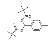 (4-methylphenyl)methylene bis(2,2-dimethylpropanoate)结构式