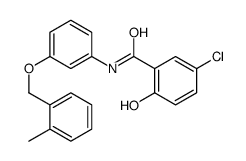 5-chloro-2-hydroxy-N-[3-[(2-methylphenyl)methoxy]phenyl]benzamide结构式