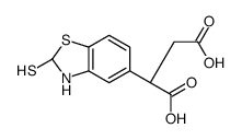 (2R)-2-[(2R)-2-sulfanyl-2,3-dihydro-1,3-benzothiazol-5-yl]butanedioic acid结构式