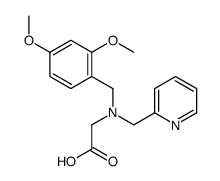 2-[(2,4-dimethoxyphenyl)methyl-(pyridin-2-ylmethyl)amino]acetic acid Structure