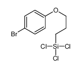 3-(4-bromophenoxy)propyl-trichlorosilane结构式