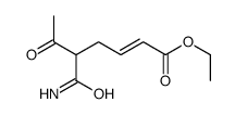 ethyl 5-carbamoyl-6-oxohept-2-enoate Structure