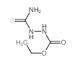 Hydrazinecarboxylicacid, 2-(aminothioxomethyl)-, ethyl ester Structure