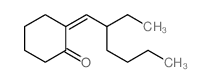 2-(2-ethylhexylidene)cyclohexan-1-one structure