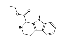 ETHYL 2,3,4,9-TETRAHYDRO-1H-PYRIDO[3,4-B]INDOLE-1-CARBOXYLATE结构式