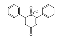 2,6-diphenyl-2,3-dihydro-4H-thiopyran-4-one 1,1-dioxode Structure